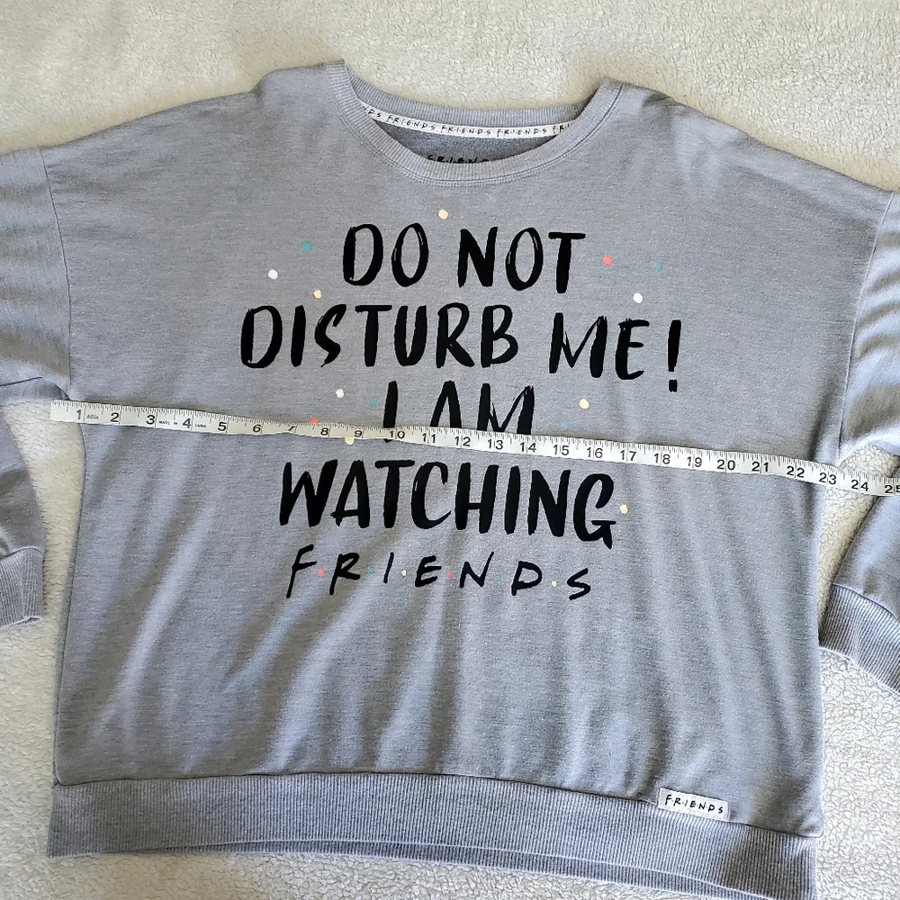 FRIENDS SWEATSHIRT Comfy Loungewear Sleepwear Gray‎